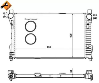 WILMINK GROUP wg1722658 -  Радиатор, охлаждение двигателя